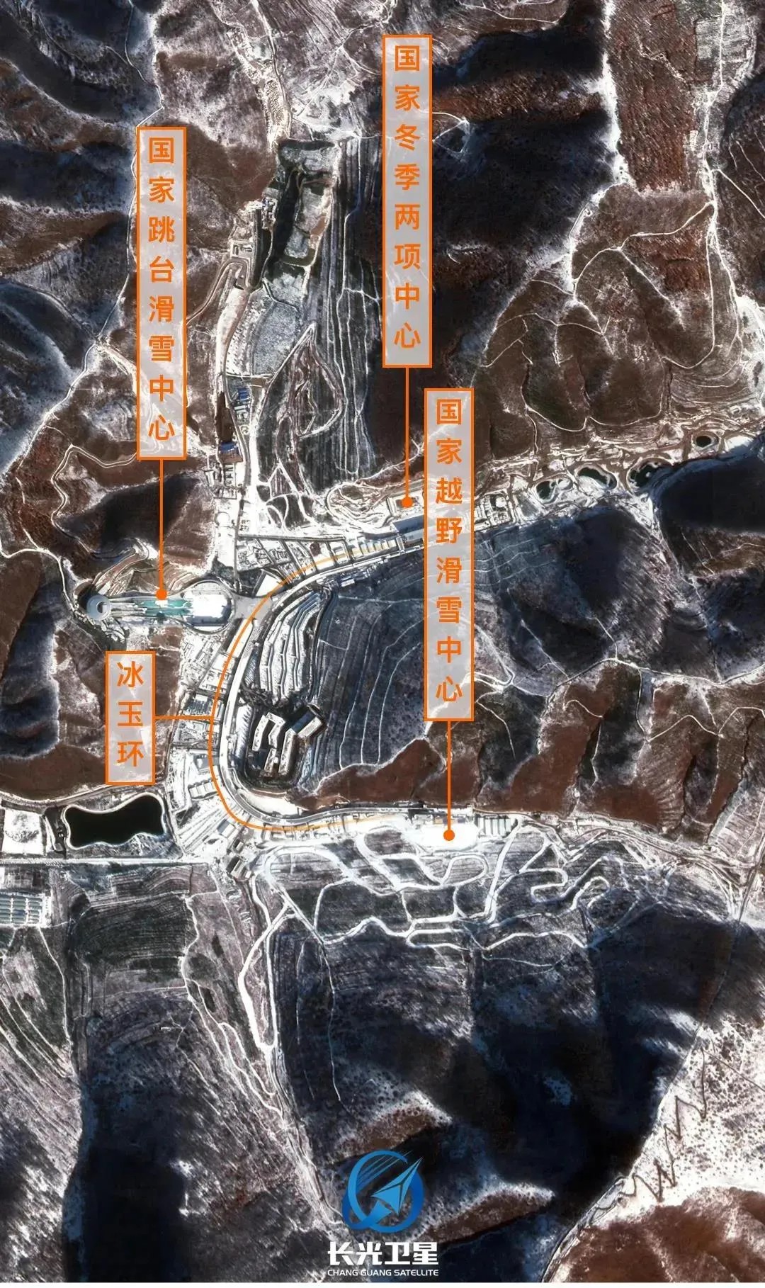 衛(wèi)星見證，這里如何變身“冬奧小城”