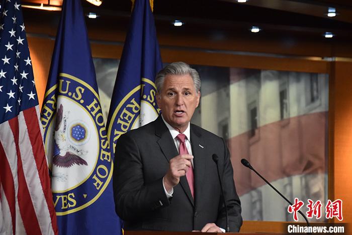 資料圖：美國眾議院議長麥卡錫。<a target='_blank' href='/'><p  align=