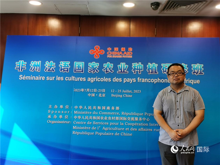 農(nóng)業(yè)農(nóng)村部全國(guó)農(nóng)業(yè)技術(shù)推廣服務(wù)中心正高級(jí)農(nóng)藝師孫釗。人民網(wǎng) 孫鴻宇攝