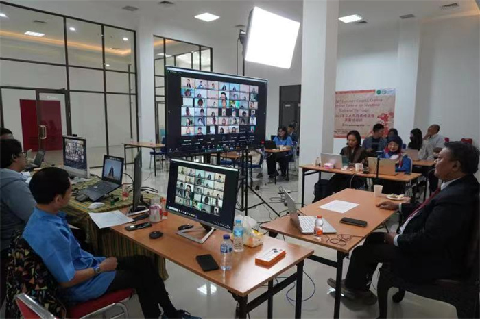 活動(dòng)現(xiàn)場。供圖：印尼三一一大學(xué)孔子學(xué)院