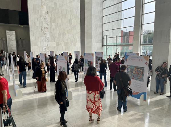 獲獎(jiǎng)作品展現(xiàn)場。中國駐圣保羅總領(lǐng)館供圖