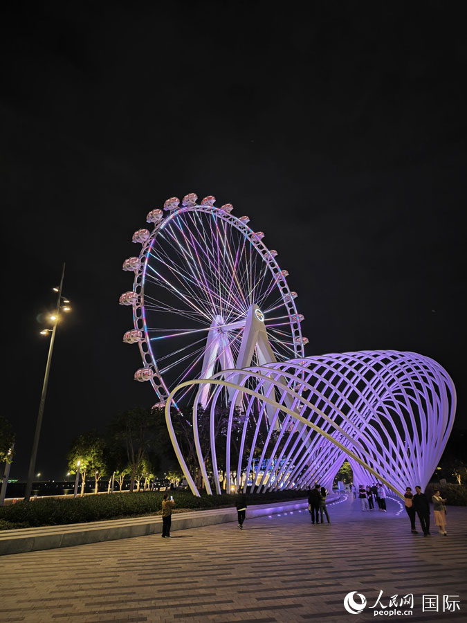灣區(qū)之光摩天輪。人民網(wǎng) 田易攝