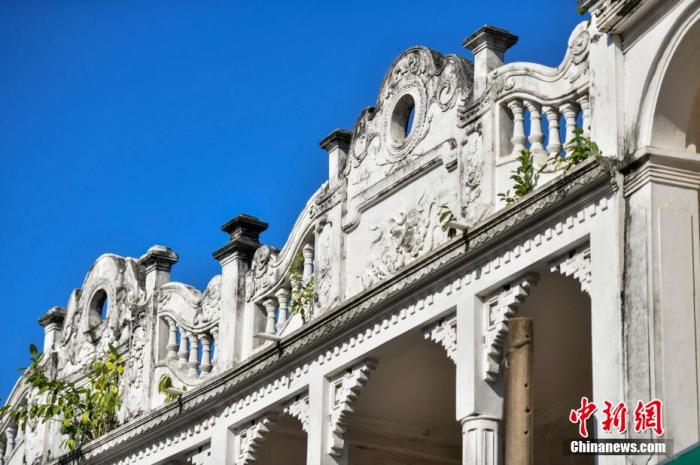 圖為文昌鋪前騎樓老街南洋風格建筑。 <a target='_blank' href='/' _fcksavedurl='/' ><p  align=