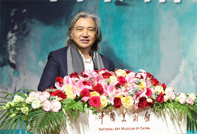 吳為山致辭。主辦方供圖