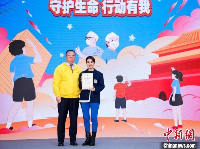 演員周海媚受邀參與公益活動(dòng)?！」鶆P敏 攝