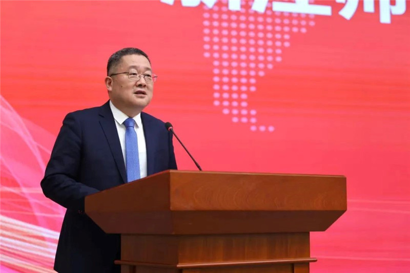 浙江師范大學(xué)黨委書(shū)記鄭孟狀致辭。主辦方供圖