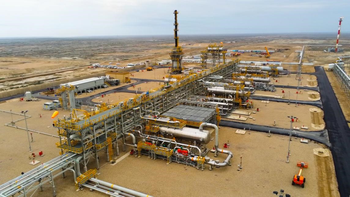 圖為西古爾納-1油田項(xiàng)目一景。中國(guó)石油（伊拉克）西古爾納公司供圖。