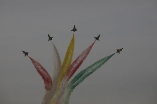 飛行表演現(xiàn)場(chǎng)。王曉東 攝