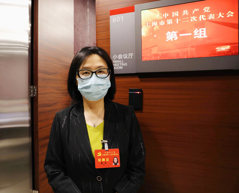 黨代表翟華。人民網(wǎng) 王文娟攝