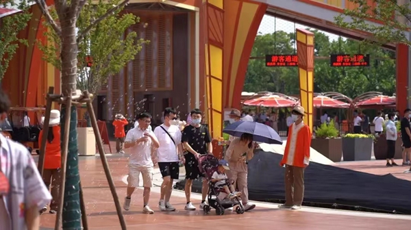 試運行中的淮安方特。受訪方供圖