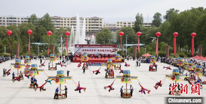 圖為青海省海東市非遺展示。(資料圖) 海東市文體旅游廣電局 供圖