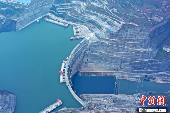 圖為白鶴灘水電站。　水電四局供圖