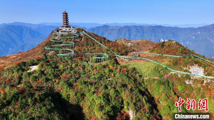 巴山大峽谷彩林迎來最佳觀賞期?！∫κ?攝