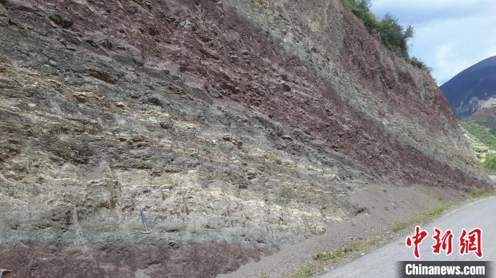 青藏高原東部始新世熱魯盆地的湖相沉積。　中科院青藏高原所 供圖