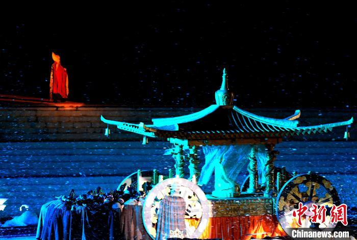 3月17日，西藏拉薩，《文成公主》大型史詩劇演出現(xiàn)場?！±盍?攝