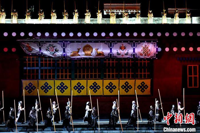 3月17日，西藏拉薩，《文成公主》大型史詩劇演出現(xiàn)場?！±盍?攝