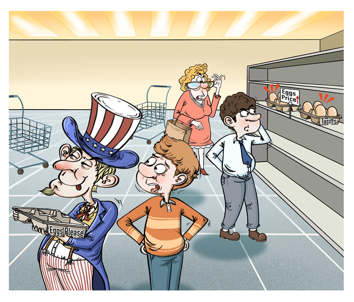 漫畫作者：譚希光（人民網(wǎng)版權(quán)圖片，未經(jīng)授權(quán)請勿轉(zhuǎn)載。）