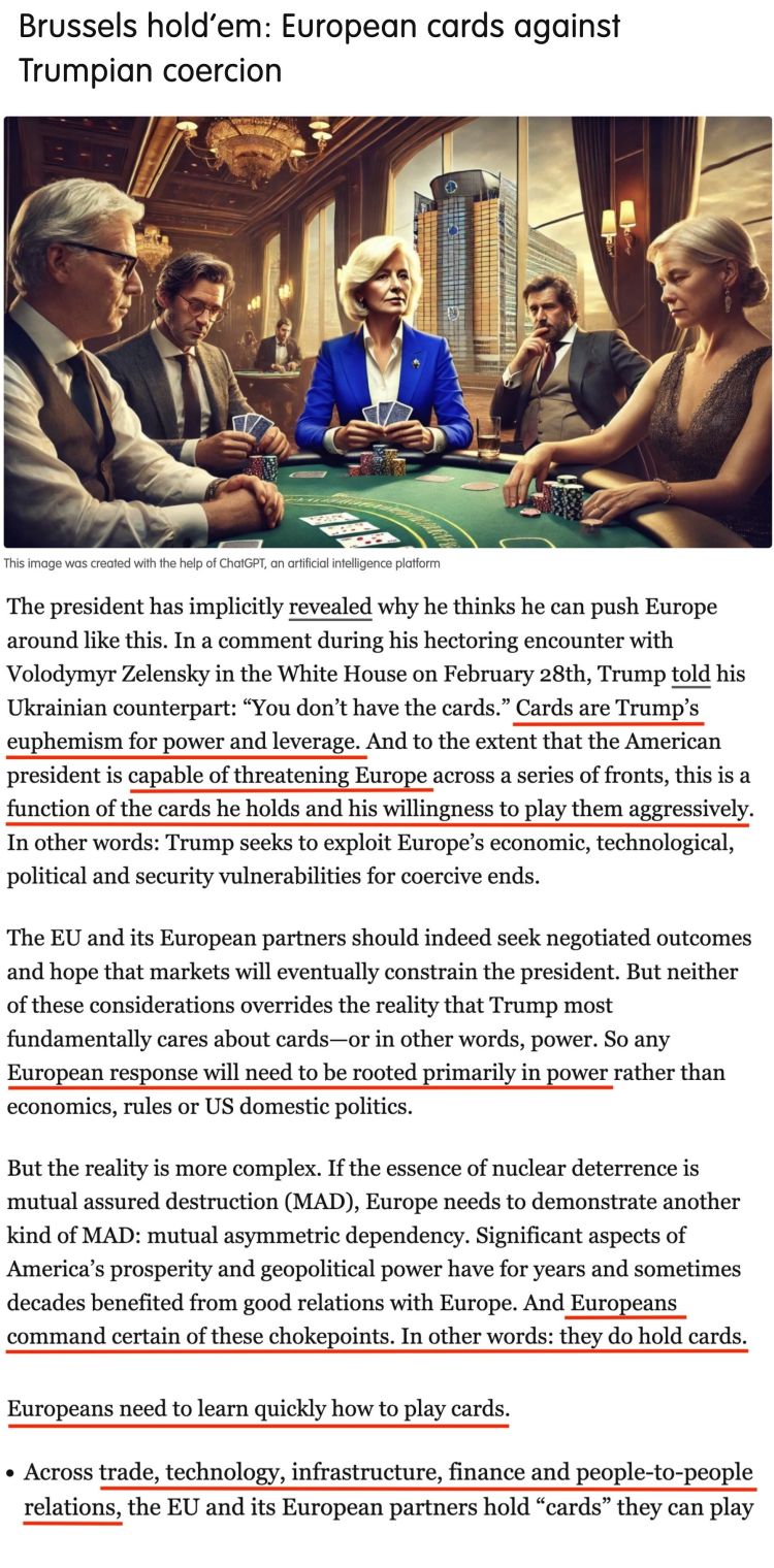 深觀察丨“只要團(tuán)結(jié)，歐盟反制美國的王牌很多”