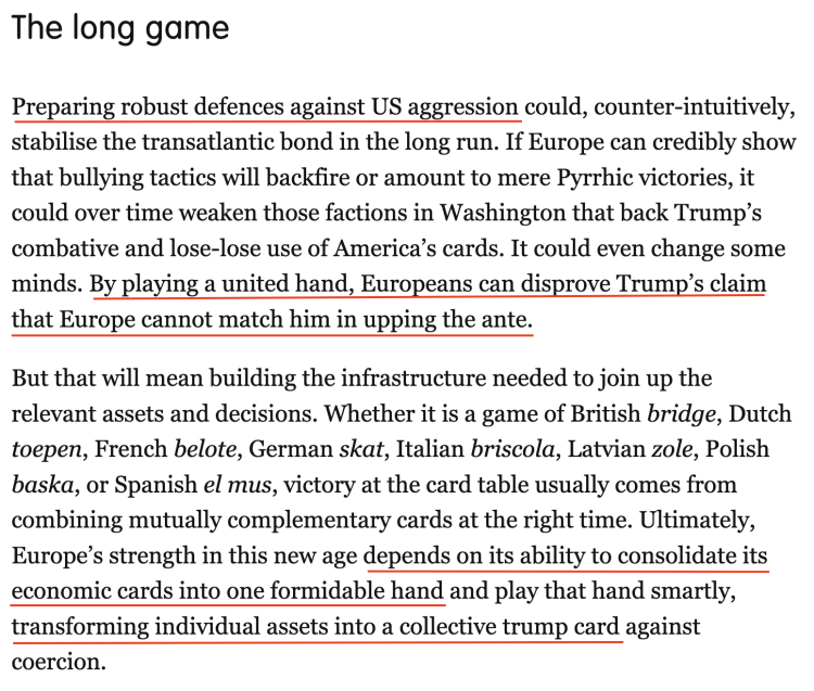 深觀察丨“只要團(tuán)結(jié)，歐盟反制美國的王牌很多”