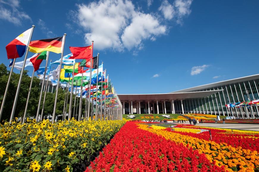 第七屆中國(guó)國(guó)際進(jìn)口博覽會(huì)會(huì)場(chǎng)。人民網(wǎng)記者 翁奇羽攝