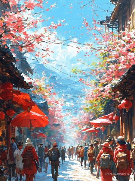 【巳巳如意萬象新】漫評(píng)丨紅紅火火中國(guó)年，照見新年新圖景