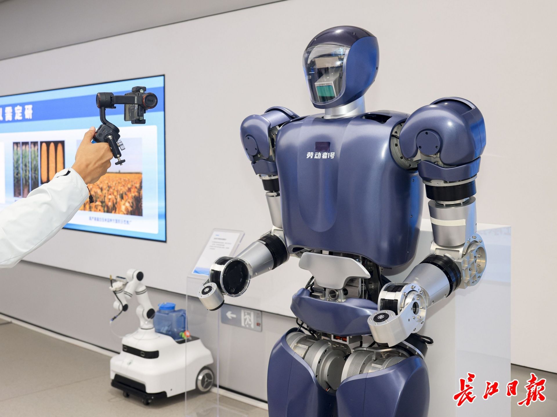 格藍若人形機器人。長江日報記者胡冬冬 攝