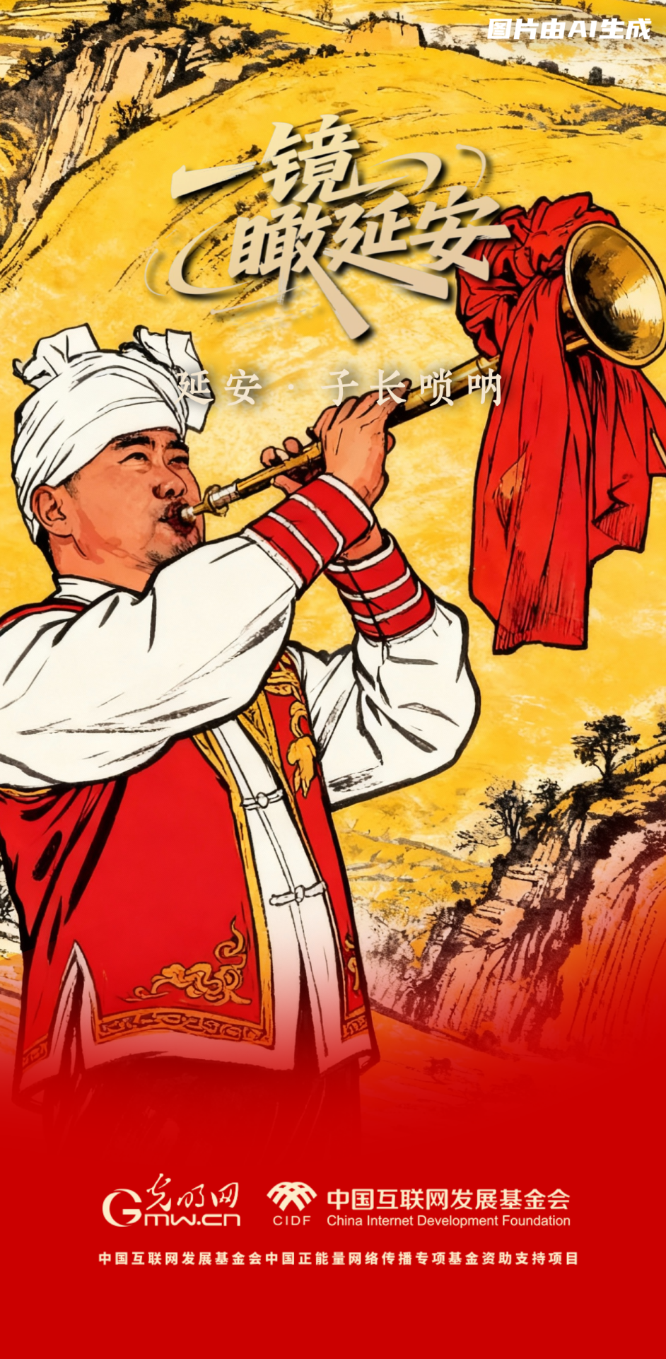 【一鏡瞰延安·AI海報(bào)】跟著這些非遺文化，感受老區(qū)風(fēng)土人情