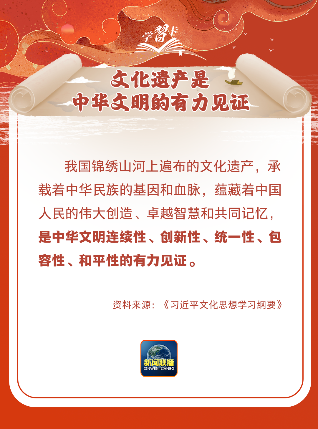 學(xué)習(xí)卡丨守護(hù)好中華民族的文化瑰寶！