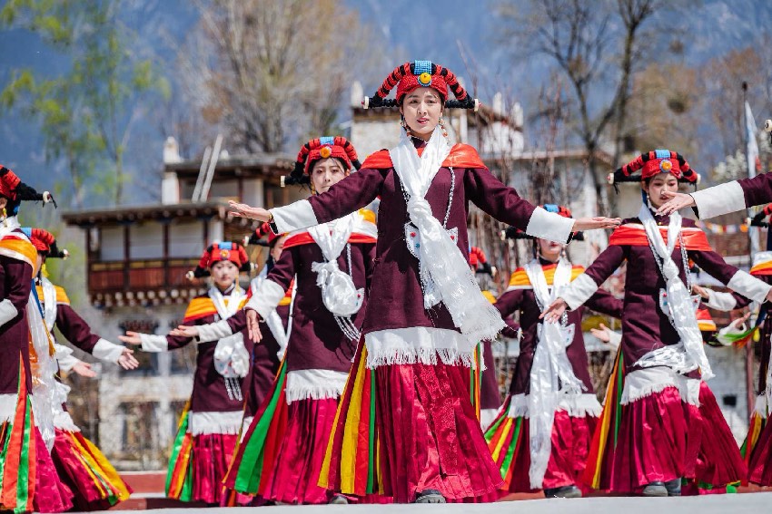 2024美人谷·丹巴梨花春賞季活動現(xiàn)場。何曦攝