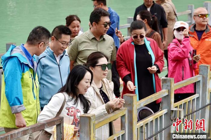 全國新的社會階層人士服務團考察林芝巴河鎮(zhèn)生態(tài)保護項目?！∧岈?shù)┰龉﹫D