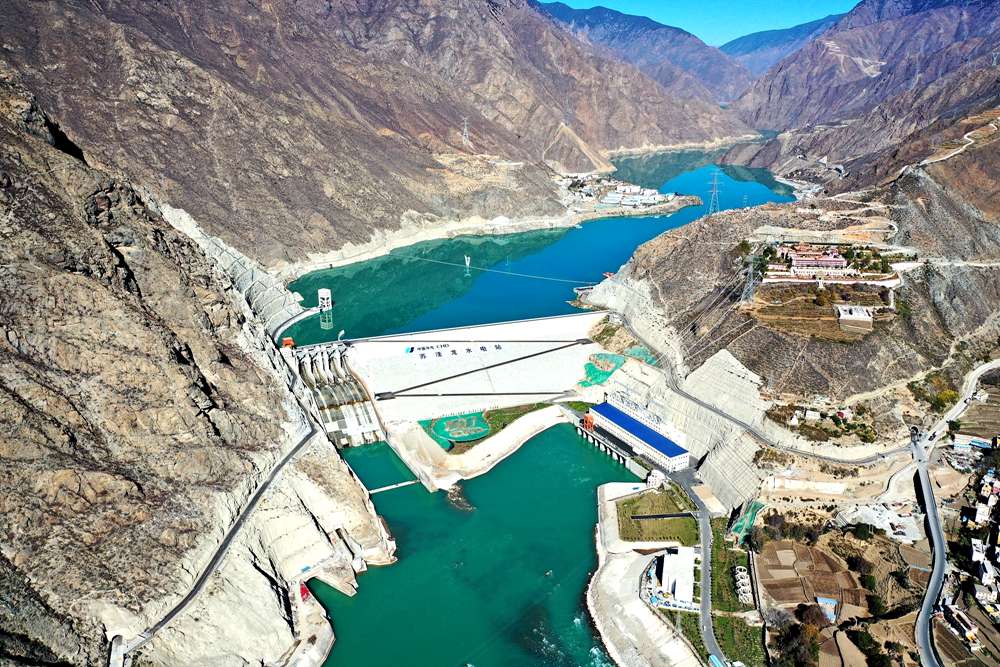 蘇洼龍水電站全景。吳雛音 攝