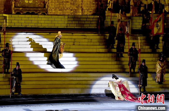 3月17日，西藏拉薩，《文成公主》大型史詩劇演出現(xiàn)場(chǎng)?！±盍?攝