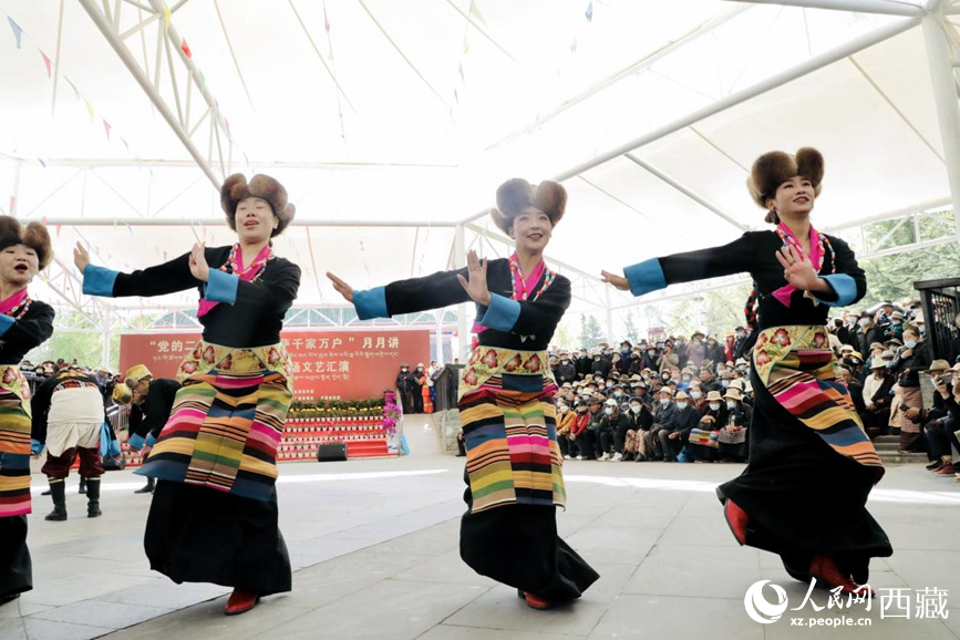 舞蹈《熱巴多吉》。人民網(wǎng) 次仁羅布攝