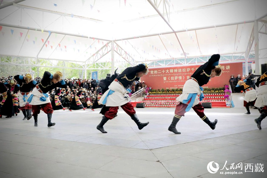 舞蹈《守望青稞》。人民網(wǎng) 次仁羅布攝