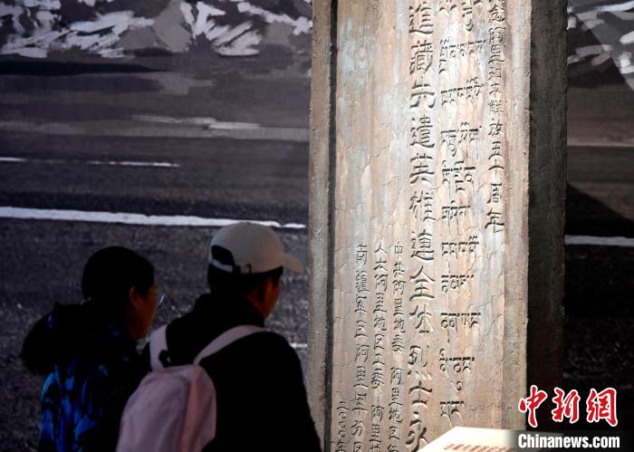 圖為5月18日，觀眾正在欣賞展覽?！±盍?攝