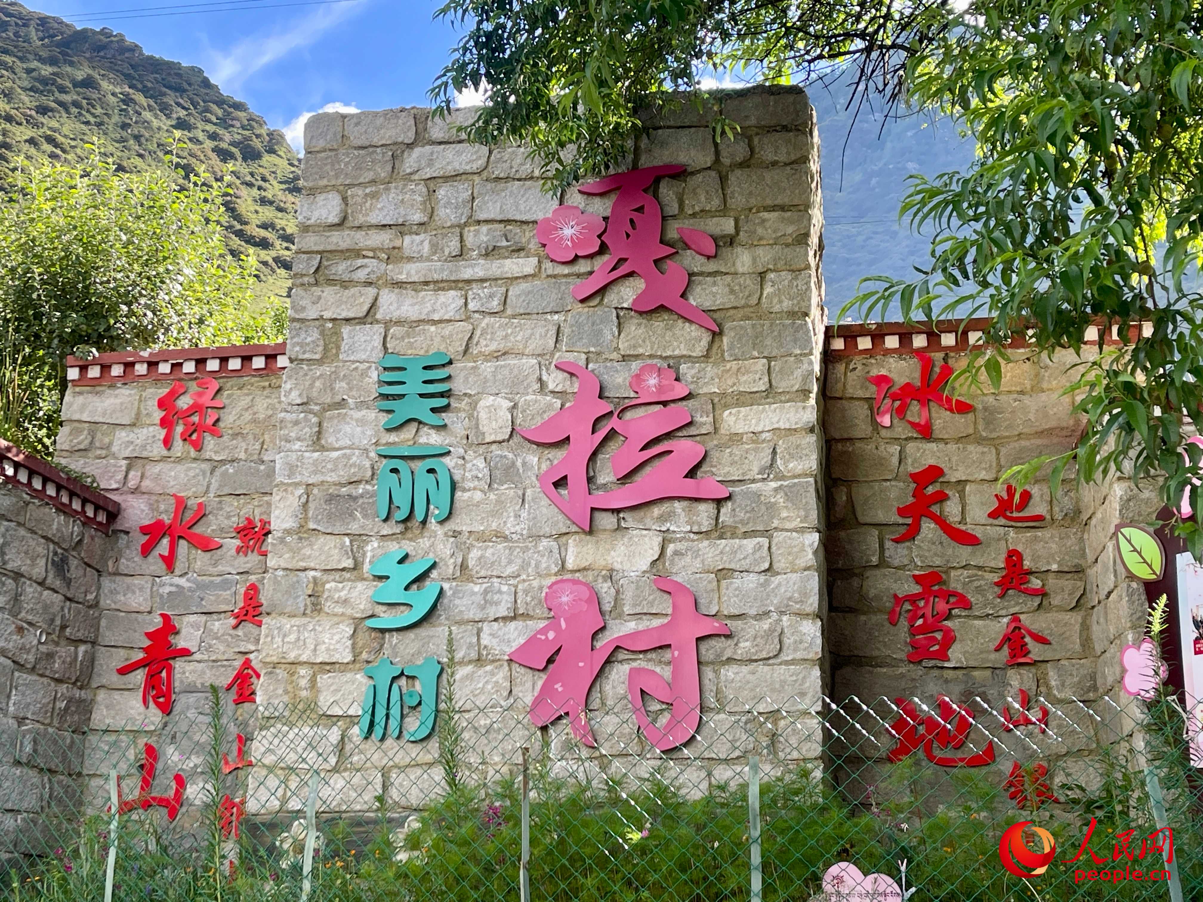 林芝鎮(zhèn)嘎拉村。人民網(wǎng) 周靜圓攝