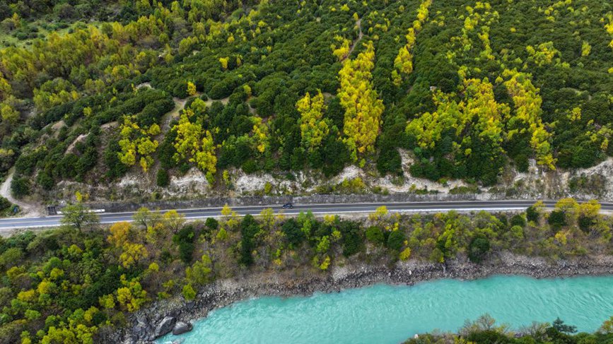 去往墨脫的路上，秋色正明。張澤坤攝
