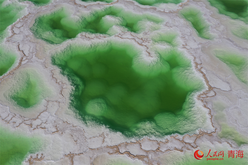 “鹽灘碧水”翡翠湖。人民網(wǎng) 況玉攝